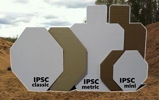 Мишень IPSC метрическая (с белой стороной) 760*460мм, гофрокартон Т23