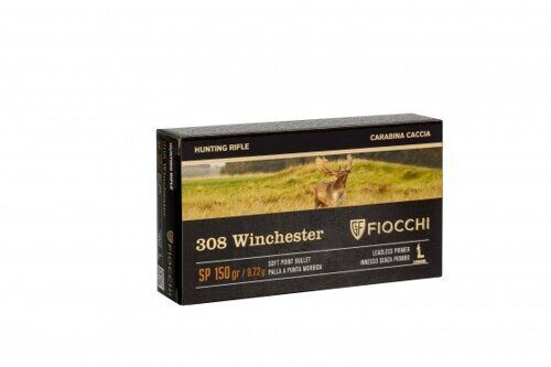 Патрон FIOCCHI кал. 308 Win. SP 9,72 гр. (150gr)