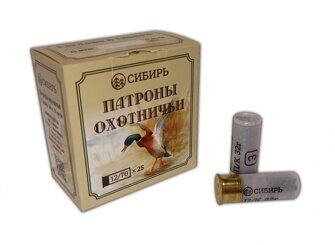 Патроны охотничьи дробовые СИБИРЬ 12/70, др. 3 б/к, 32гр